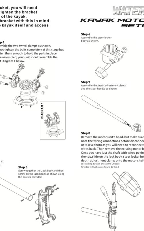 Watersnake ASP Kayak Bracket MKII Instructions 2020​